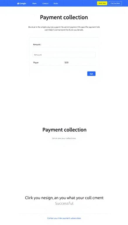 Payment Collection Form Design
