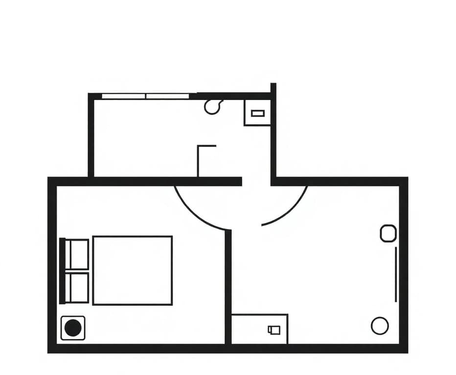 Two-Bedroom Apartment Floor Plan Icon