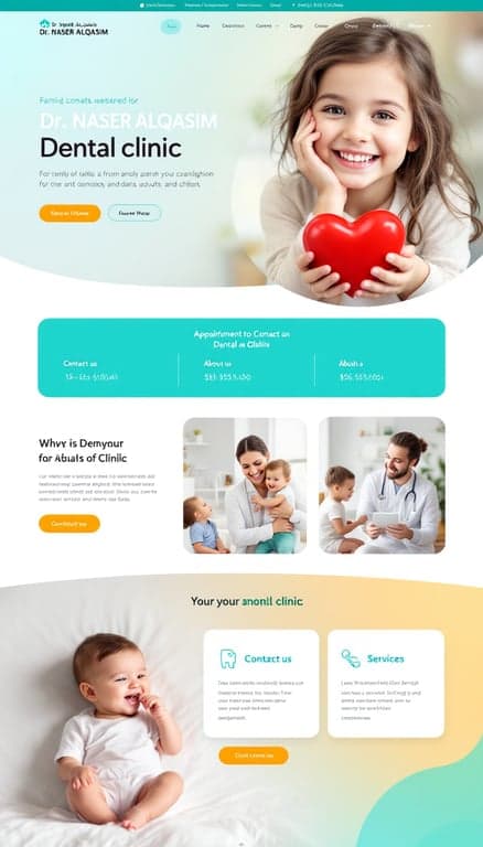 Modern Dental Clinic Website Design