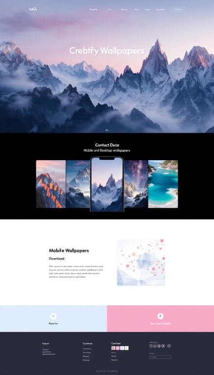 Minimalist Wallpaper Showcase Website