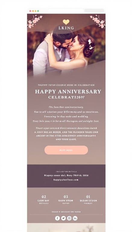 Elegant Anniversary Celebration Invitation