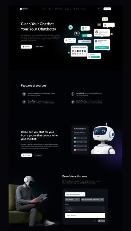 Chatbot Showcase Website Design