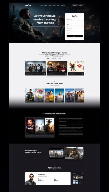 Neoflix Movie Streaming Website Design