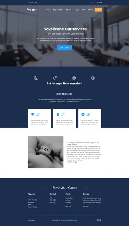 Modern Business Microsite Design