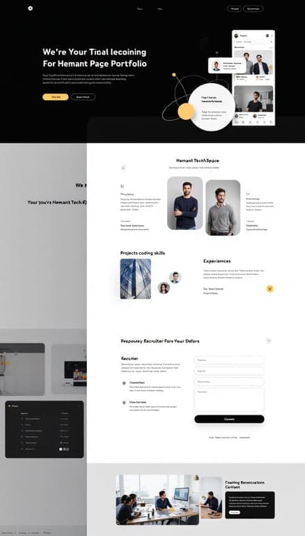 Modern Minimalist Portfolio for HemantTechSpace