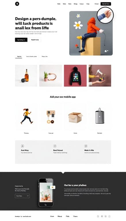 Sleek Product Showcase Page