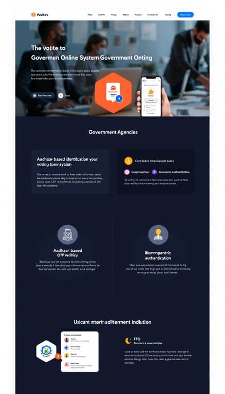 Secure Online Voting System Website Design