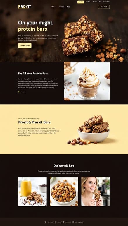 PROVIT BARS One-Page Website Design