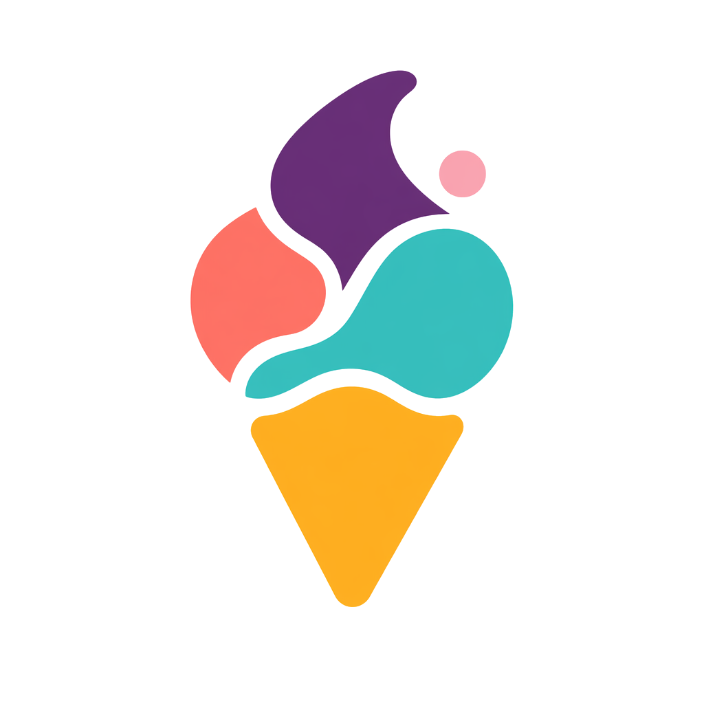 A logo for an ice cream brand. 