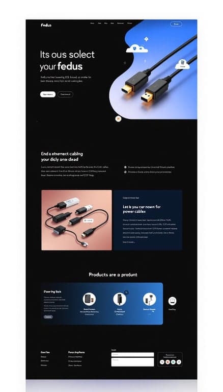 Fedus D2C Brand Website Layout