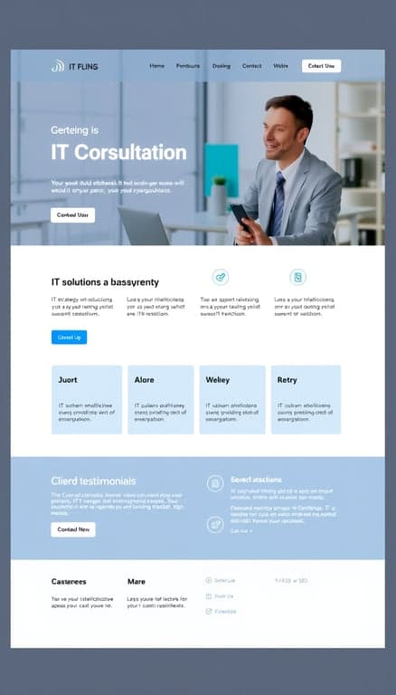 Modern IT Consultancy Microsite Design