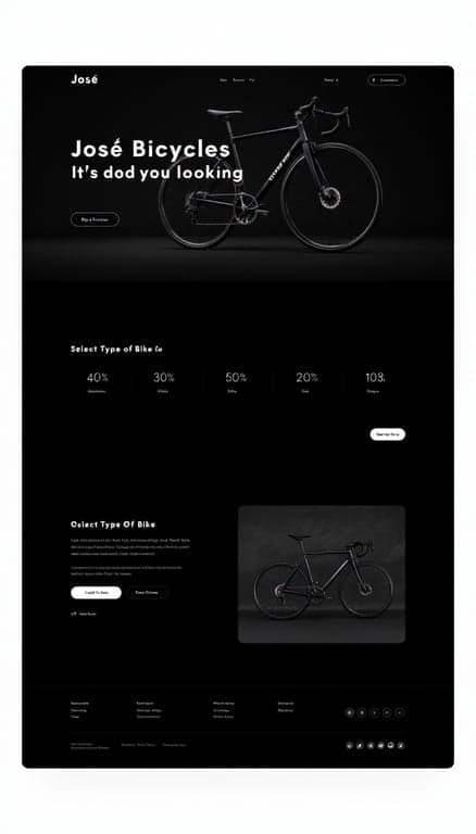 José Bicycles One-Page Website Design