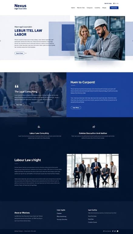 Nexus Legal Associates One-Page Website Design