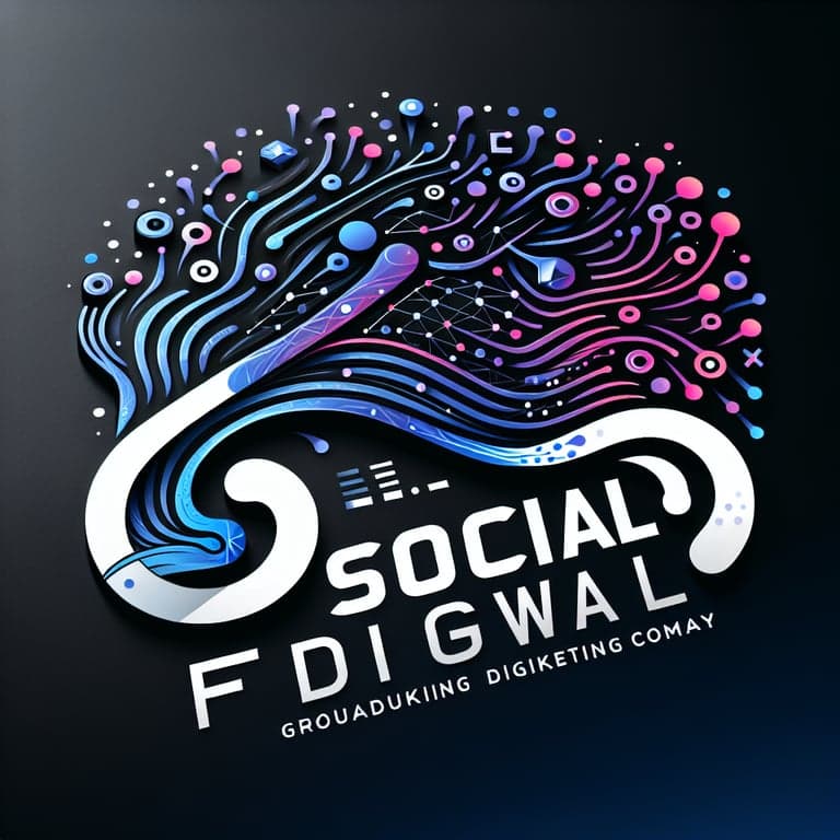 Social Flow Digital Logo Design