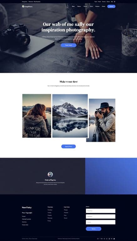 Inspiration Photography Gallery Website Design