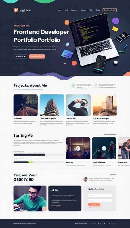 Modern Frontend Developer Portfolio Design