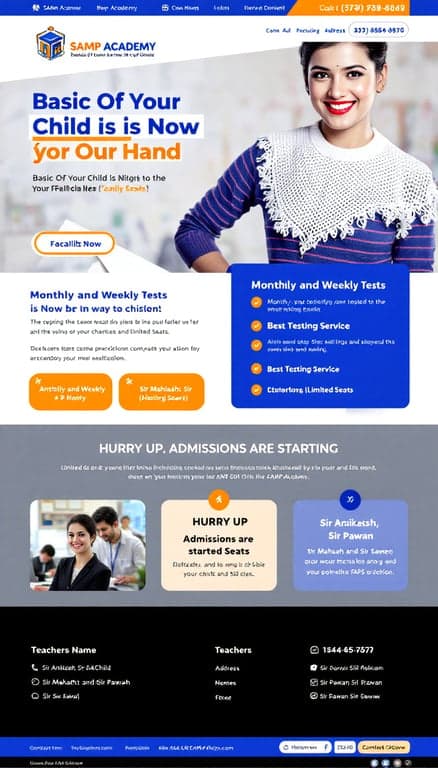 SAMP Academy Website Design