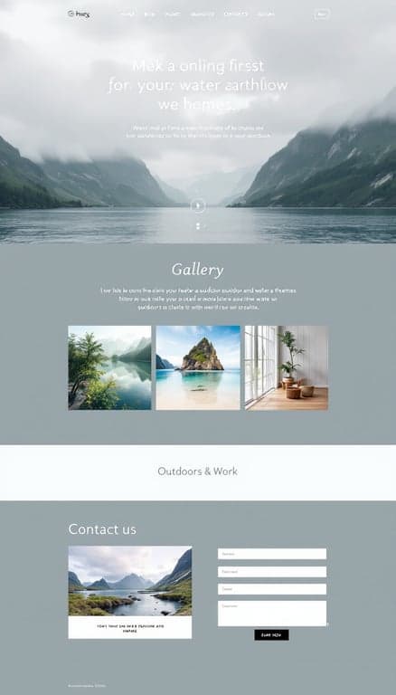 Refreshing Outdoor Portfolio Design