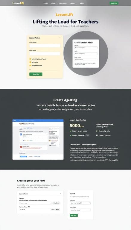 LessonLift Web App Design