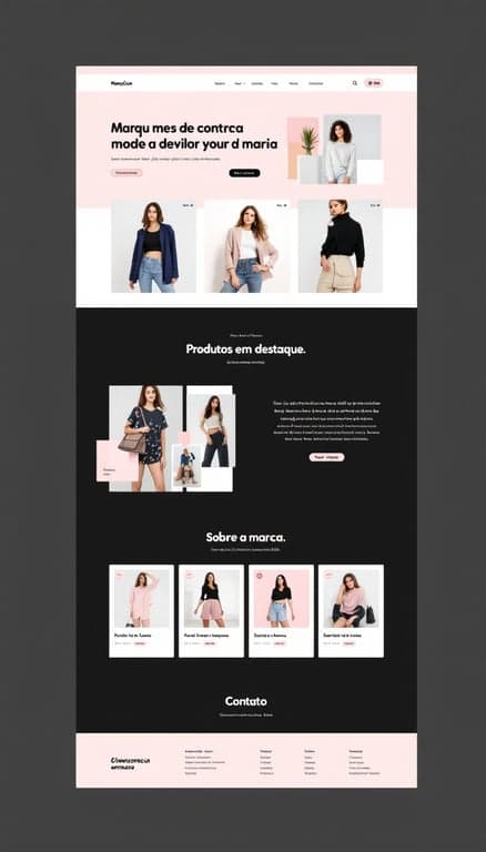 Site Elegante para Moda Feminina