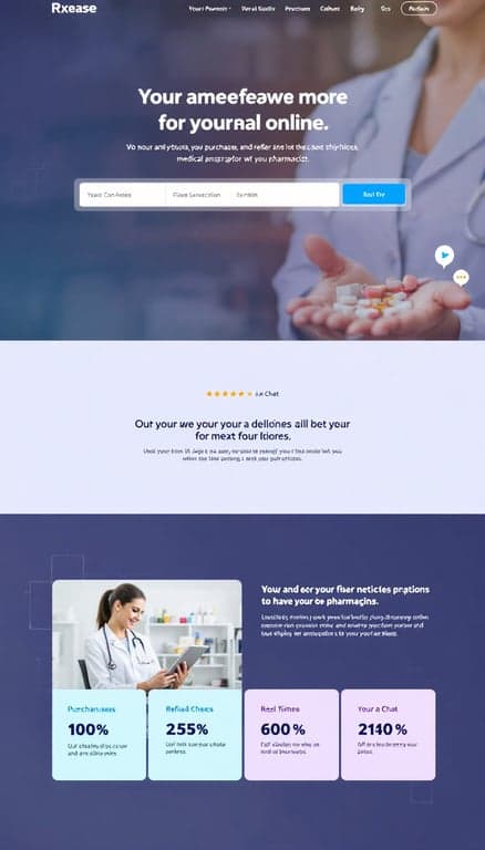 Rxease Modern Pharmacy Website Design