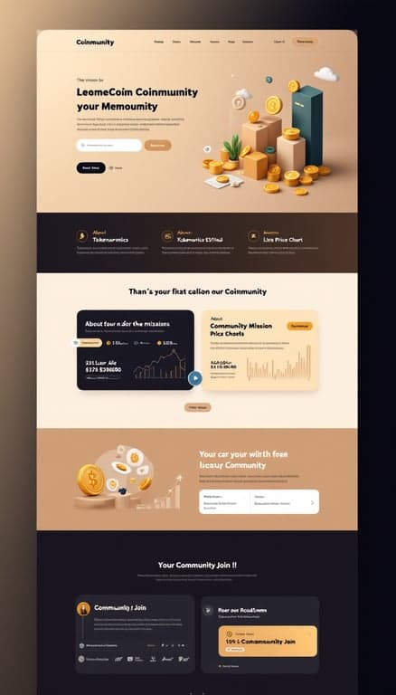 Coinmunity One-Page Website Design