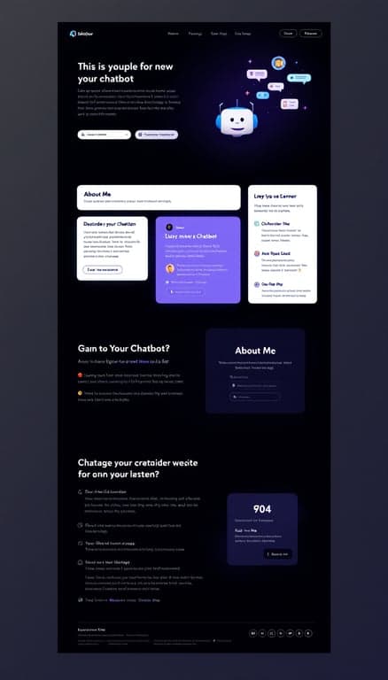 Chatbot Landing Page Design