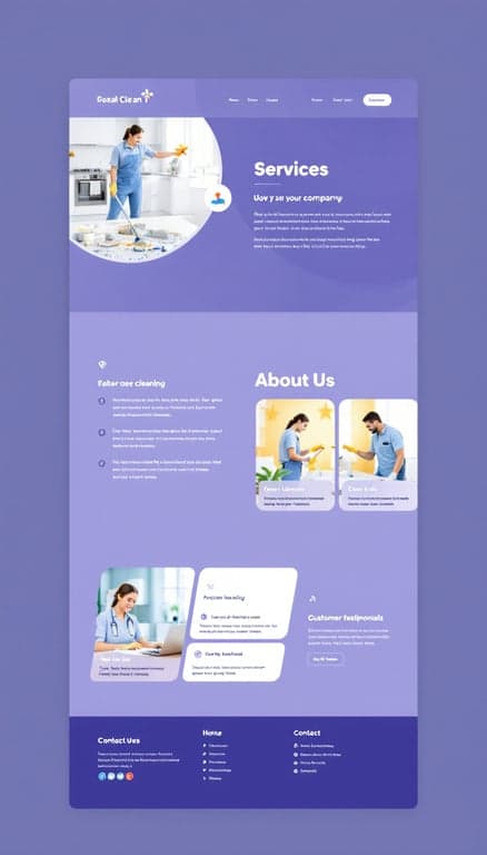 Clean Sweep One-Page Website Design