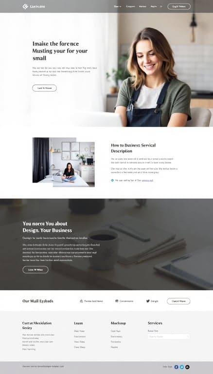 Professional Services One-Page Website Design