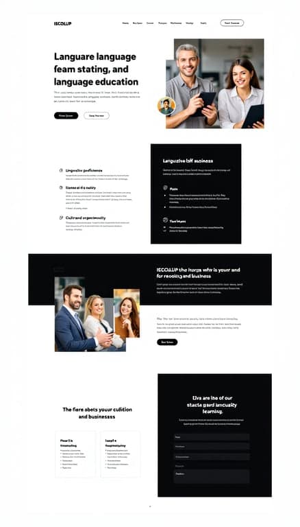 ISCOLUP Language Education Website Design