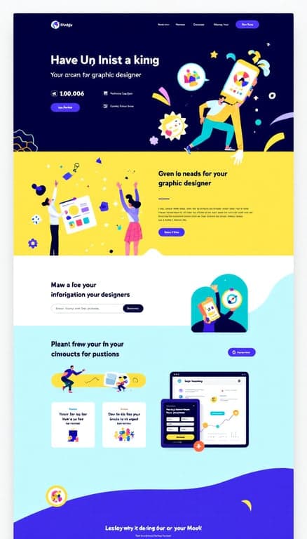 Dynamic Graphic Designer Landing Page