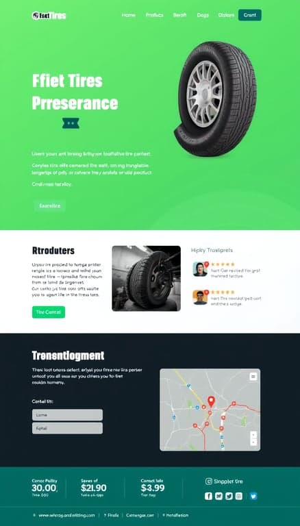 Rev Up Your Ride: Tire Business Microsite