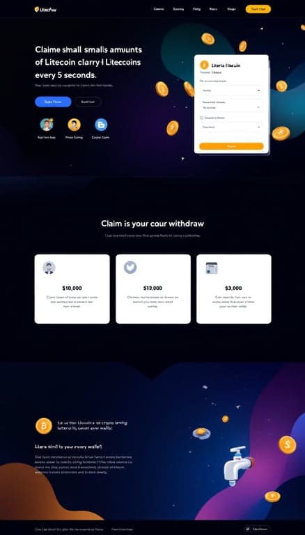 Litecoin Faucet Design Mockup