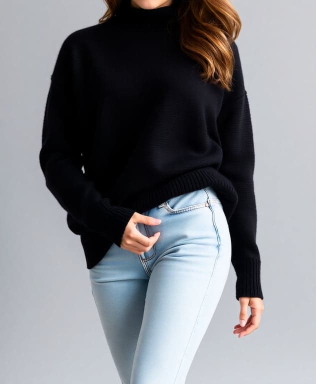 Casual Chic in Black and Blue