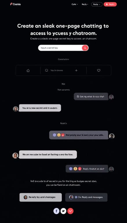 Sleek Chatroom Interface Design