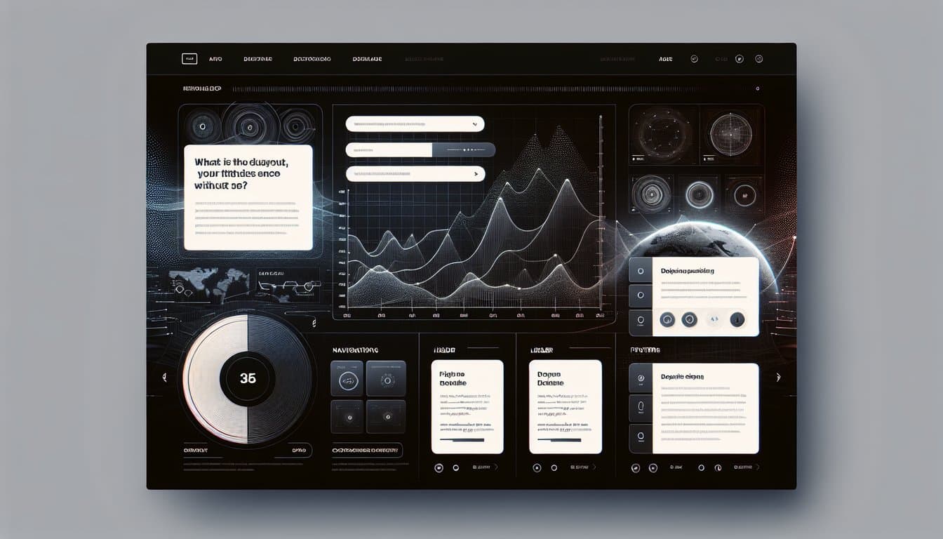 Dark Theme Dashboard Layout