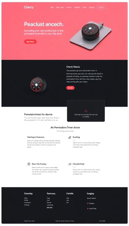 Cherry Pomodoro Timer: Sleek Design, Product Features & Pricing