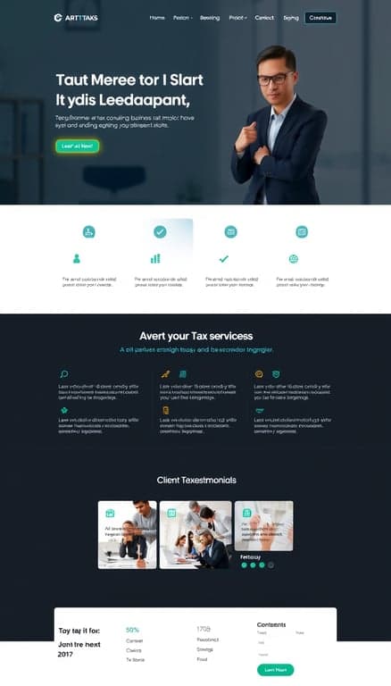 Professional Tax Consultancy Website Design