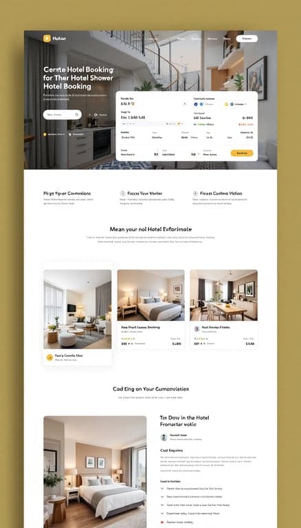 Elegant Hotel Booking Interface
