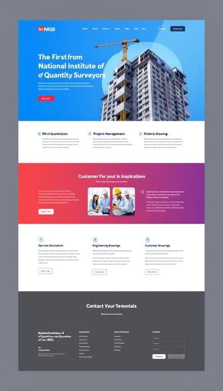 NIQS Services Overview Website Design