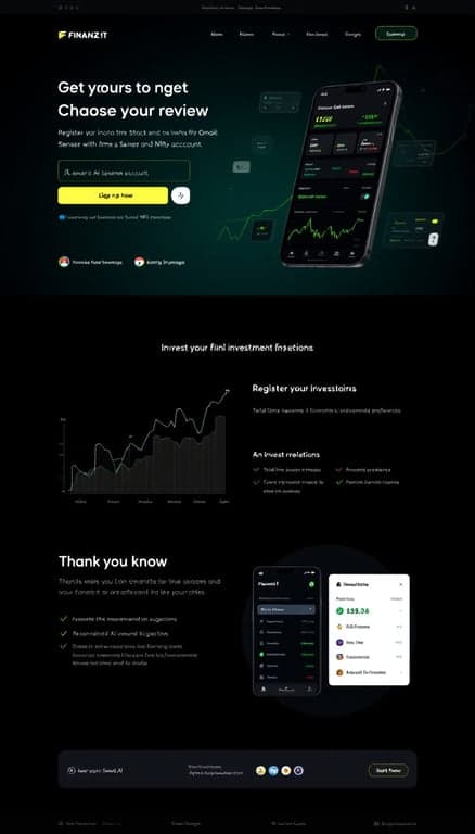FinanzIt One-Page Website Concept