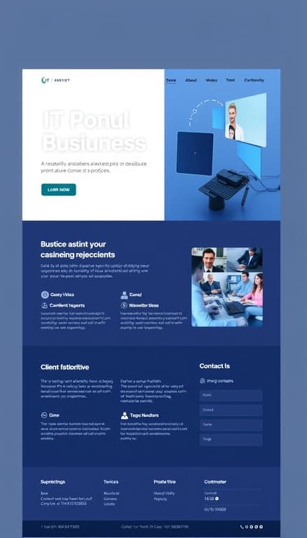 IT Consulting Business Website Design