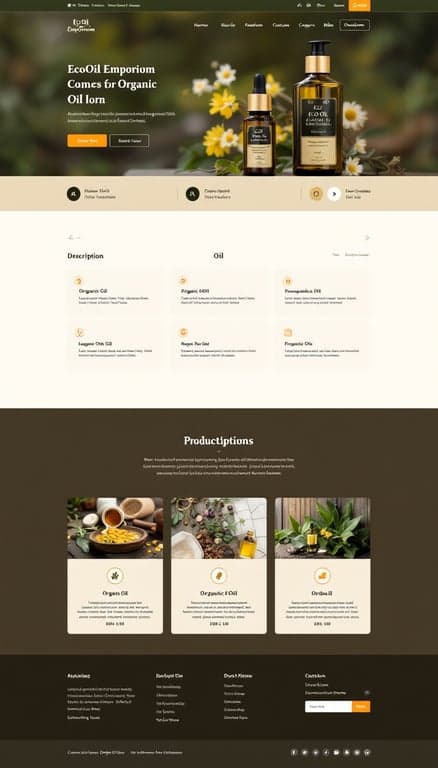 EcoOilEmporium E-Commerce Design