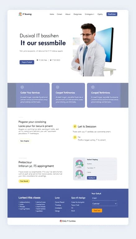 Professional IT Consulting Website Design