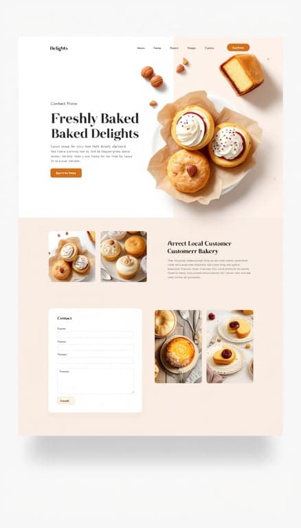 Freshly Baked Delights Website Design