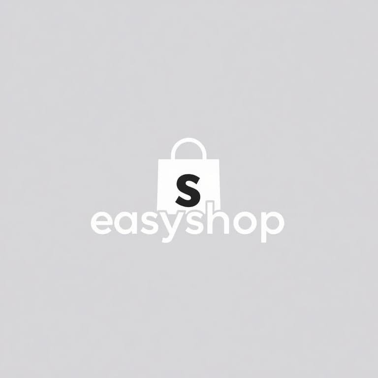 EasyShop Logo with Shopping Bag Icon