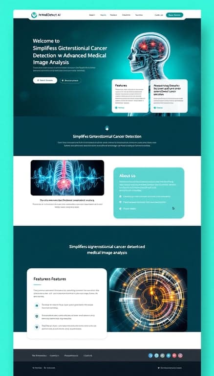 MedDetect AI Website Concept