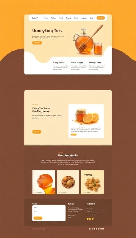 Honey Haven One-Page Website Design