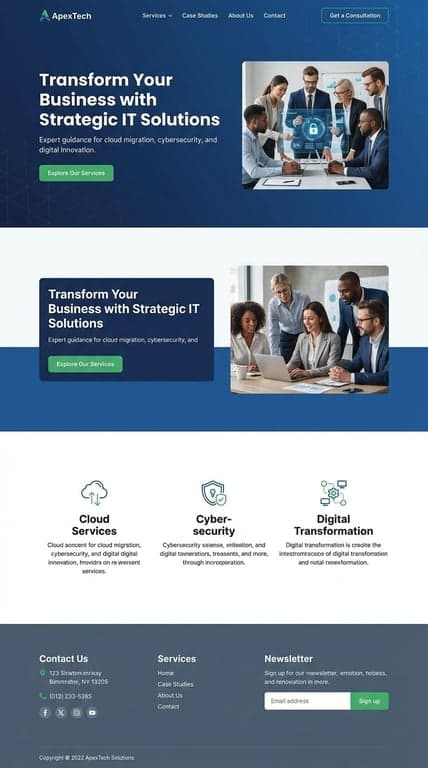 IT Consulting Business Website