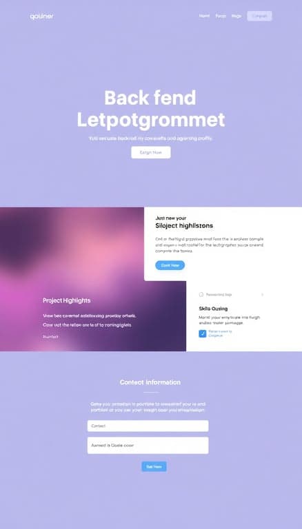 Backend Programmer Portfolio Showcase